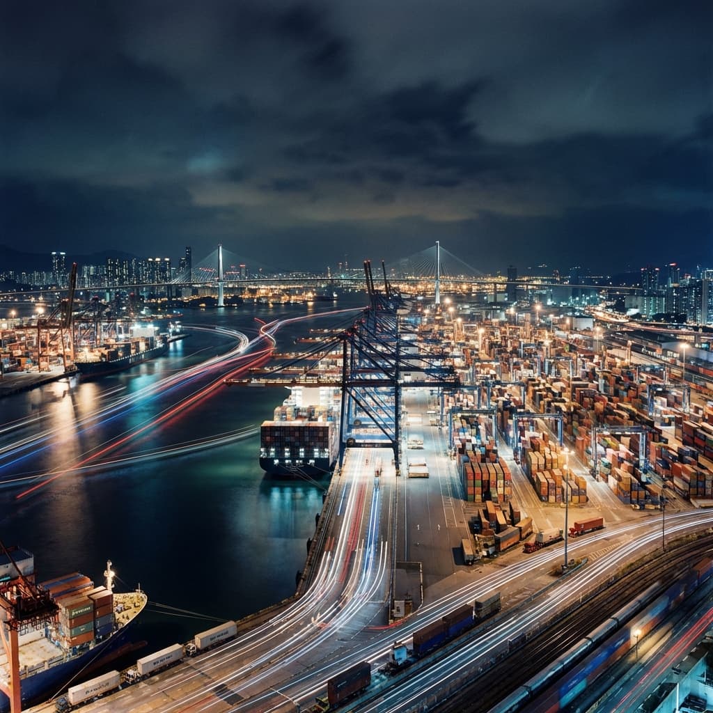 Logistics Trade Flow Background